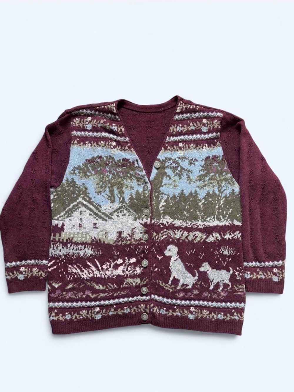 Vintage Natural Reflections Knit Cardigan